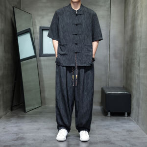 JIARONG | Chinese Style Summer Suitable Zen Style Sport Suit