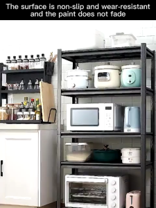 SPAI Heavy Duty Metal Rack Boltless Shelf Movable Kitchen Rack Storage Shelf For Kitchen Warehouse Garage Height Adjustable