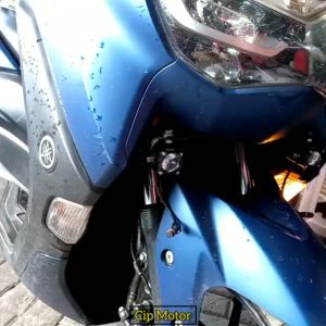 Breket Dudukan Lampu Tembak D2 Laser New Nmax 2020 - 2023 di Kolong Atas Spakbor