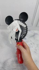 Kipas Angin Tangan Portable Wellhome / Kipas Angin Genggam USB Portable Mini Fan LED