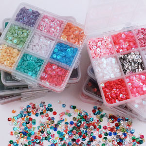 9 Colors Round 5mm Sequins Flatback PVC Confetti Paillettes For Sewing Wedding Party Dress DIY Crafts Accessories D1002