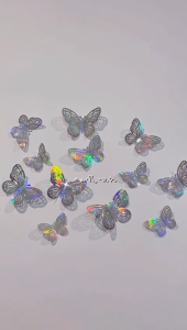 Stiker Dinding Kupu-kupu 3D Dekorasi Kue Balon isi 12PCS /Wall Butterfly Sticker 3D Aesthetic