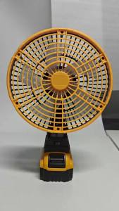 8 Inch Brushless Cooling Fan Cordless Portable Fan Low Quiet Desk Table Personal Fan With 2 USB For Dewalt 20V Battery Pin