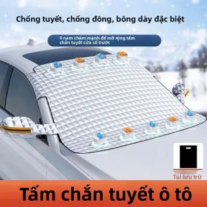 Tấm Chắn Tuyết Đa Năng Cho Ô Tô Che Chắn Nửa Kính Chắn Gió Bảo Vệ Mùa Đông Khỏi Sương Giá Nắng Phụ Kiện An Toàn Cho Xe