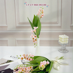 Cụm hoa linh lan nhân tạo lụa nhựa đẹp Hoa Lụa Decor