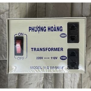 BIẾN ÁP 500W ĐỔI NGUỒN 220V Ra 110V 100V 5A PHƯỢNG HOÀNG (sd tối đa 250W)