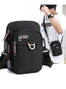 กระเป๋าใส่โทรศัพท์มือถือแบบสะพายข้างขนาดเล็ก กระเป๋าสะพายไหล่แบบลำลองสำหรับผู้ชายและผู้หญิง กระเป๋าคาดเอวแบบอเนกประสงค์