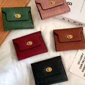 Jolex New Crocodile Wallet Women Wallet Lock Multi-card Card Bags Solid Color Simple Wallet C231-8