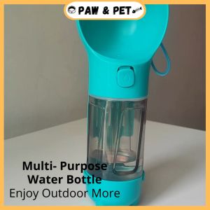 Multi-purpose Pet Water Bottle Food Storage Pet Poop Scoop Botol Air Kucing Botol Kucing