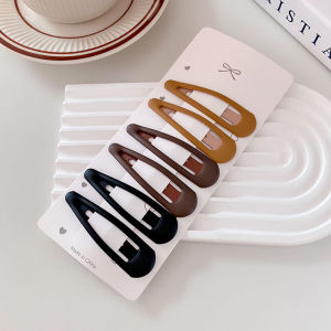 Original Korean Style Matte Hair Clip Simple Bb Clamp Edge Fixed Hair Clip Fashionable Hair Accessories for Daily Use