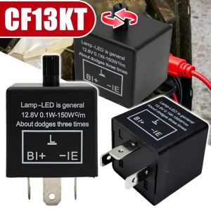 Motorcycle LED Adjustable 3-Pin Flasher Turn Signal Wide Applications Control Relay 12V 0.1W-150W Interior Accessories Relays