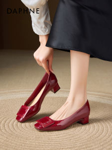Daphne | Comfortable Red High Heels for Bride