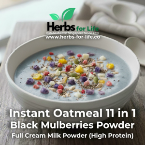 Herbs for Lifes Instant Oatmeal 11 in 1 with Herbs Powder - Full Cream Milk (High Protein)