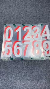Decal Số Đơn (5cm 7.4cm 9.8cm) Dán Từ 0 đến 9 Không Thấm Nước - Tem Số Dán Đánh Số Đồ Dùng