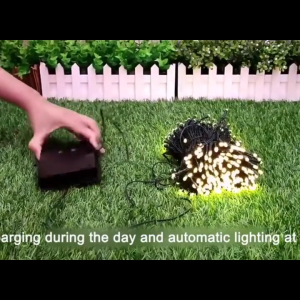 【VIDKHSY Store】100 LED Solar String Lights Outdoor Waterproof Christmas Lights Christmas Decor Fairy Lights for Garden Party Wedding HomeLawn Decoration
