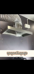 【มีสต็อก】ชุดเครื่องดูดควันในครัวรุ่น 12นิ้ว เครื่องดูดควันขนาดใหญ่ 6/8/10/12นิ้ว โครงสแตนเลสเกรด201 ทำความสะอาดง่ายขึ้น