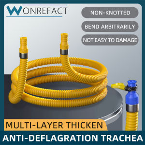 Kitchen High Pressure Gas Pipe Stainless Steel Gas Hose Household Explosion-Proof Gas Hose Detachable Natural Gas Pipe