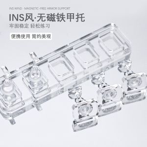 ชั้นวางเล็บอะครีลิกแบบดูดซับตาแมว ชั้นวางเล็บแบบใส ช่องจัดเก็บเล็บ ชั้นวางเล็บแบบติดเล็บแบบสวมใส่ ชั้นวางเล็บแบบติดตั้งได้หลายมุม