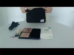 Black Portable Travel Square Simple Street Style Small Shoulder Bag