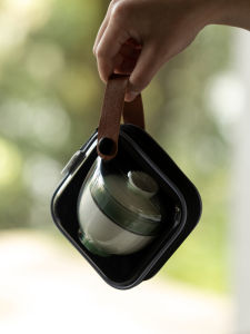 Portable Travel Tea Set One Pot One Cup Camping Outdoor Glass Tea Brewing Device Creative Quick Guest Cup Set for Outings