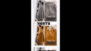 Setelan Wanita Dewasa Jumbo Vesta Set WD Linen Rami Aplikasi Bordir M L XL XXL 3XL Oneset Kondangan Elegan Kekinian Ootd Remaja Hijab Vest Rompi Muslimah Terbaru Viral