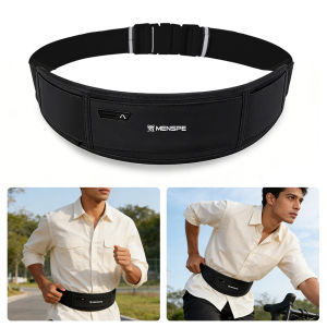 MENSPE Sports Waist Bag Waist Belts Cross Body Bag Running Pounch Adjustable Running Pack Waterproof Waist Bag Money Phone Waist Fanny Pack Jogging Belt Fanny Pack With Reflective Strip for Workouts Sports Outdoor