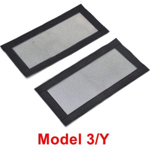 2 Pcs For Tesla Model Y 3 Highland 2024 Air Vents Cover Under Seat Outlet Protector Anti-blocking Dust Mesh Interior Accessories