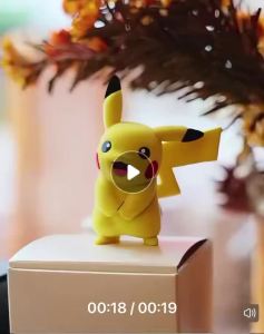 Funism | New Flocking Pokemon Hot Cartoons Movie Anime Figure Pikachu Eevee Pachirisu Psyduck Collection Pet Action Model Toys Gifts