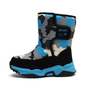 Winter Plush Warm Children Snow Boots Ankle Boots For Boys Girls Waterproof Cotton Shoes Non-Slip Outdoor Boots