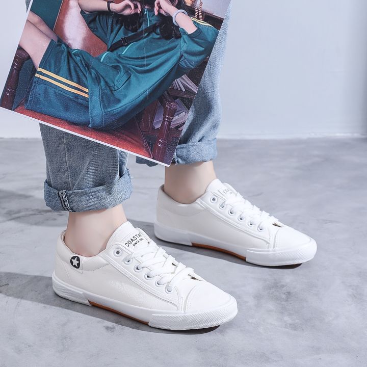 COASTAR Women Shoes Original Sales Leather Shoes For Women Low Cut