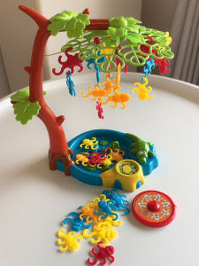 Kids Early Childhood Education Kindergarten Scientific and Educational Toy Balance Grasp Hanging Monkey Desktop Game Matching Interaction