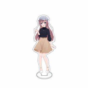 Bandai | 16CM Anime Acrylic Stand Yumiko Sato Diễn Viên Lồng Tiếng Radio Cos Hình Vật Trang Trí Sưu Tập Quà Tặng Cho Người Hâm Mộ
