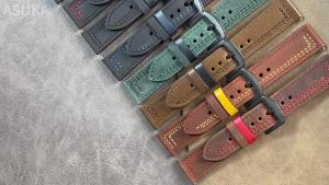 Quick Release Genuine Cowhide Leather Watch Band for Seiko for DW Black Brown Red Soft Strap Universal 20mm 22mm for Omega Wrist