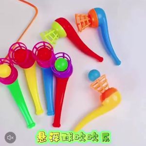 BY911 Mainan Anak Bola Pipa Tiup / Pipe Blow Ball Mainan Peluit Pipa Bola Terapi Wicara /Bola Tiup