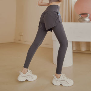 Luoke Sports Pants Quick Drying Running Fitness Pants Anti Glare High Waisted Dance Yoga Pants