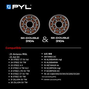 PYL | One-Double Loop Ceramic Bearing Waterproof Fishing Reel Modification Accessories