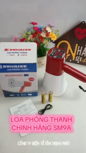 [CÔNG TY CHÍNH HÃNG]Loa phóng thanh công suất lớn 50W Sunrise SM9A MP3 Loa phóng thanh cầm tay rao bán hàng chuyên dùng cho tour