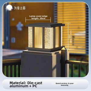 VINCAN | Bright Solar Outdoor Post Light