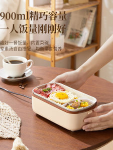 Insulated Electric Heating Lunch Box No-Water Fill Steaming Cooking Portable Heat Meal Hot Dish Wonder Tool for Office Workers And Students