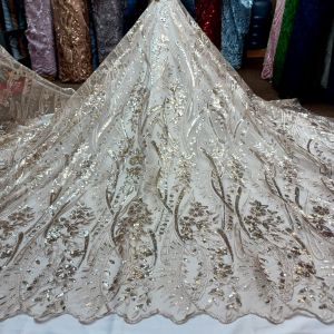 Bahan Kain Tile Payet Spanggel Harga Seragamam