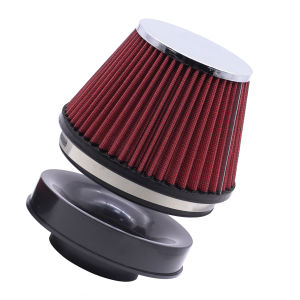 High Flow Air Filter for Sport Racing Car Engine Air Inlet 152mm 6.0inch to 76/89/101mm Universal Cold Air Intake Filter
