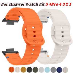 Sports Silicone Strap For Huawei Watch Fit 5 4Pro 3 Watchband Replaceable Breathable Wristband For Huawei Watch Fit2/1 Bracelet