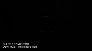 Bi-LED Matrix 1.5 Inch VOXX MX1 PRO Projie 3 Warna Flat Cut-Off Devil RGB AC DC