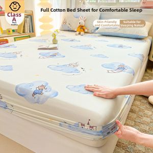 NAIYOUCHENG | Cotton Full Mattress Protector Bedskirt