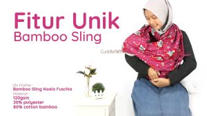 Ring Sling Bamboo Sling Cuddle Me Gendongan Bayi Multifungsi Airsling Ringsling Nyaman Adem Cuddleme