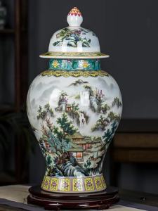 Antique Imitation Gilt Large Ceramic General Vase