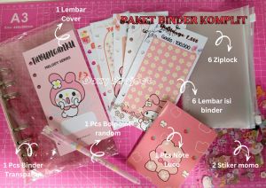 Paket Menabung Binder A6 Ziplock 6 pcs