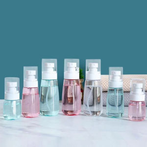 30/60/80/100ml Lotion Spray Squeeze Empty Bottle Portable Travel Cosmetic Dispenser Bottle Shower Gel Alcohol Empty Bottle