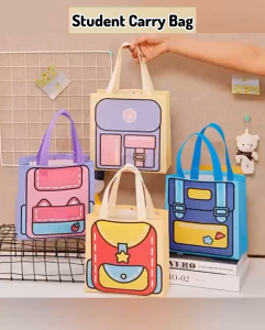 Colorful Goodies Bag Birthday Party Gift Bag For Kids Non-woven Storage Tote Bag