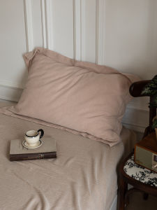 Simple Style Cotton Linen Gauze Zigzag Pillowcase Single Piece Pillow Core Cover Single Person Bedding 48x74cm Pair Purchase